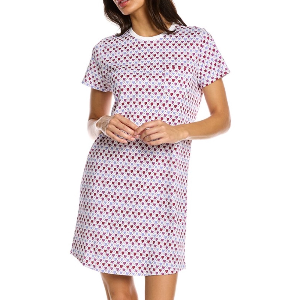Roller Rabbit Quilted Hearts T-Shirt Dress Size Small New with Tags